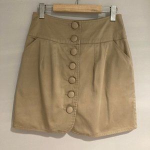 2/$35 Voyou beige cotton skirt